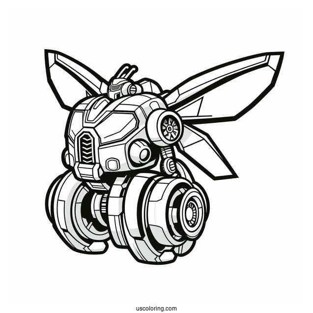 Blades Rescue Bots Coloring Page Outline For Kids