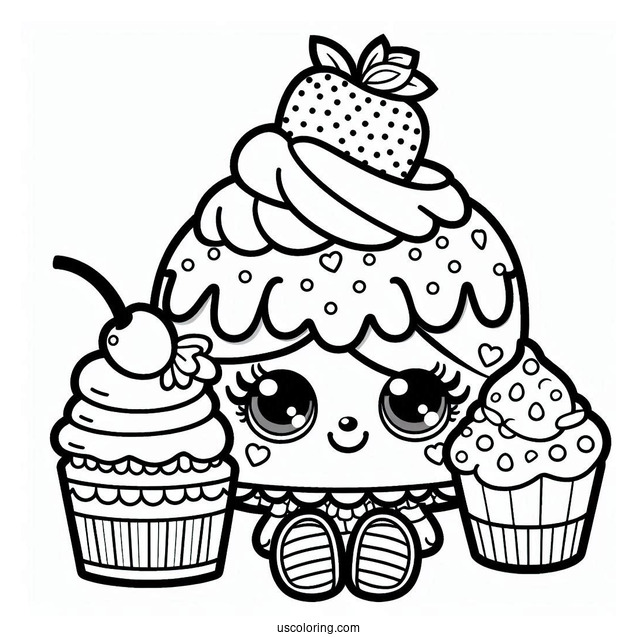Coloring Page Of Patty Cake Shopkins