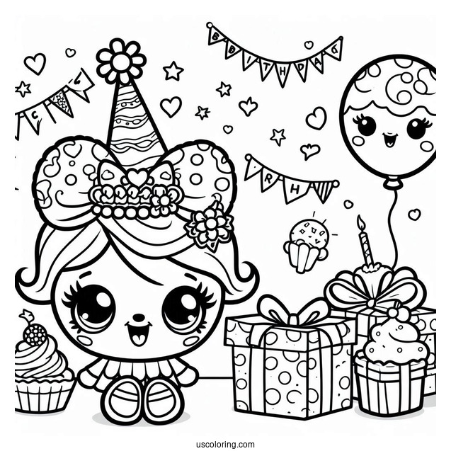 Birthday Betty Shopkins With Presents