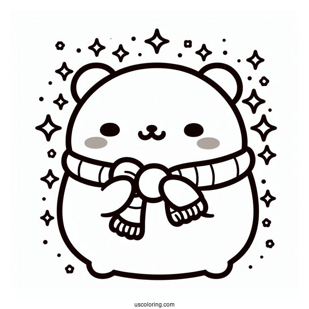 Sumikko Gurashi Coloring Page Of Shirokuma For Kids