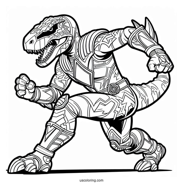 Power Rangers Dino Charge Coloring Sheet