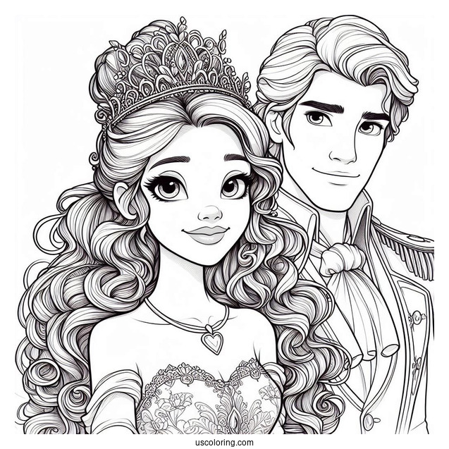 Close Up Of Princess Tiana With Prince Naveen