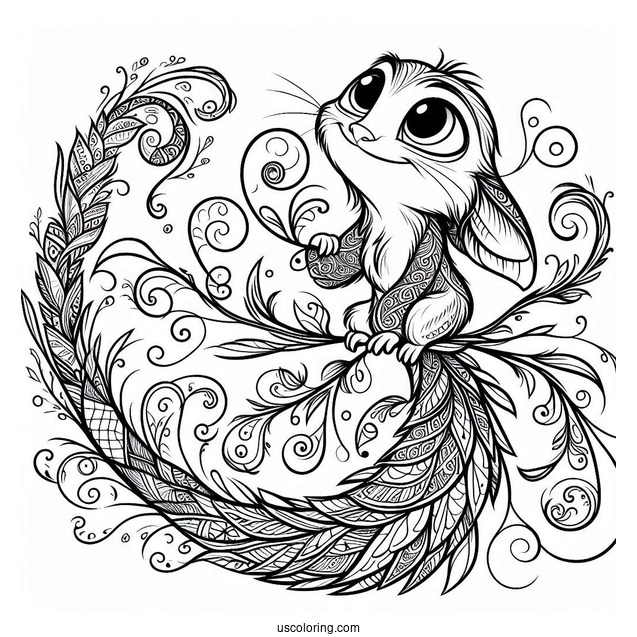 Pascal From Tangled Coloring Page