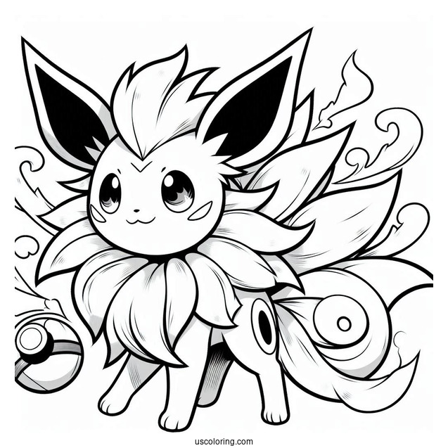Jolteon Coloring Page Pin Missile Pokemon Card