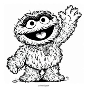 Oscar The Grouch Waving