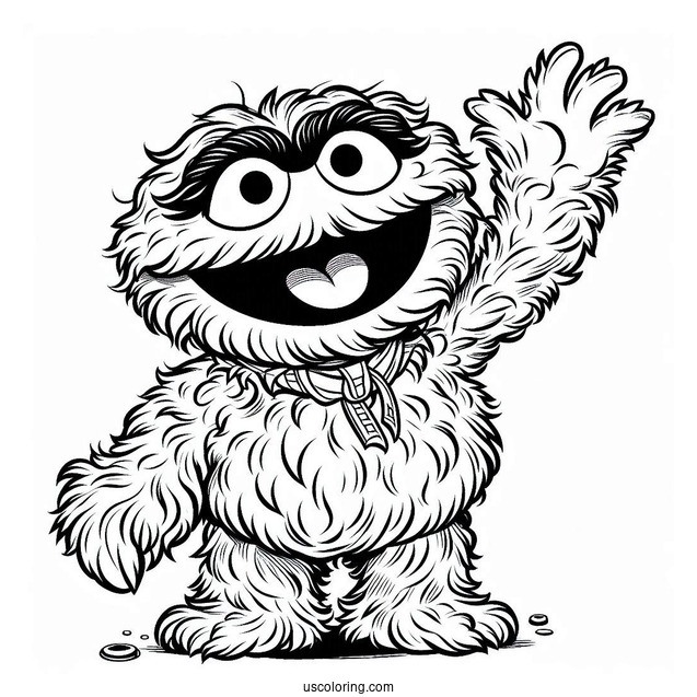 Oscar The Grouch Waving