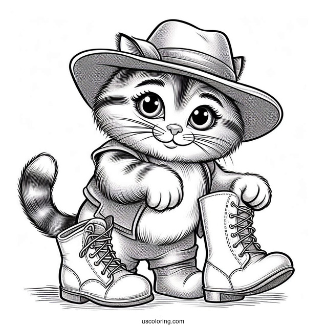 Puss In Boots Coloring Page