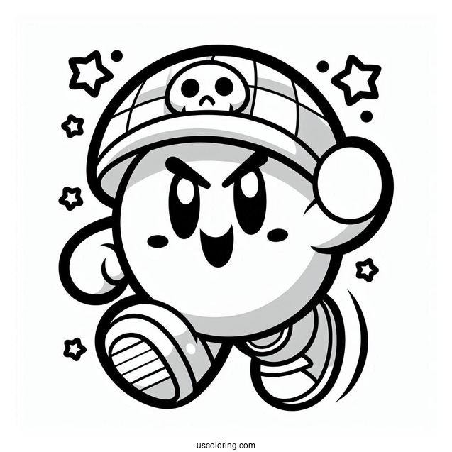 Brawl Stars Coloring Page Of Easy Smiling Mandy For Preschoolers