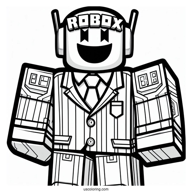 Mega Noob Coloring Page