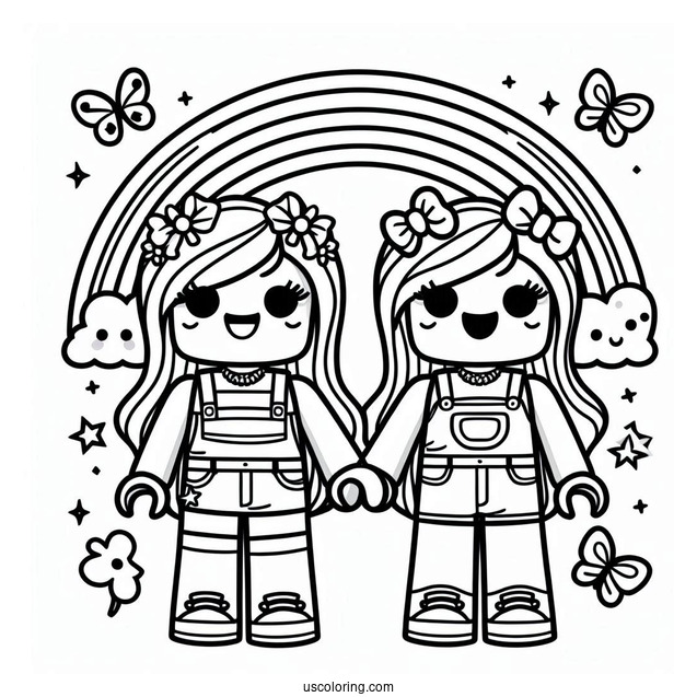 Blue Rainbow Friends Coloring Page Drooling Over Roblox Spy