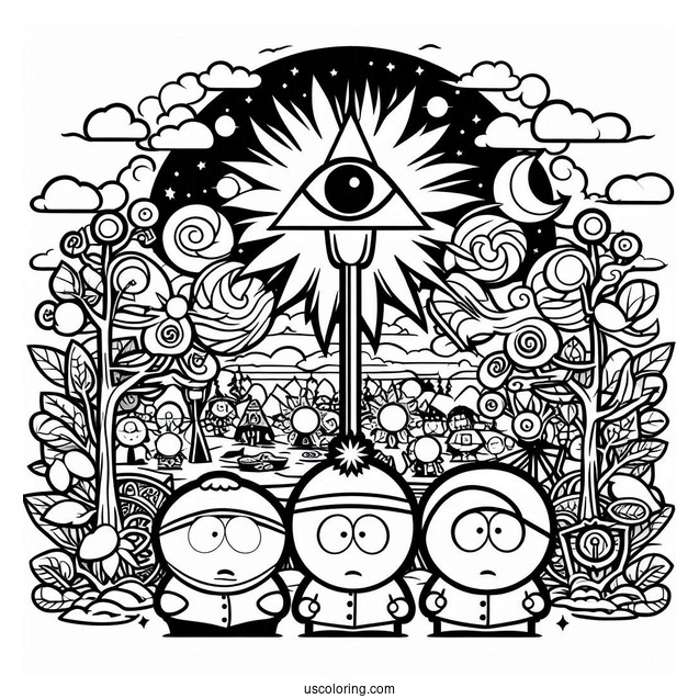 South Park Coloring Page The Stick of Truth For Kids