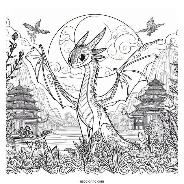 Raya And The Last Dragon Coloring Page Poster