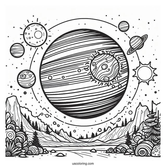 Guess The Planet In Solar System Coloring Page