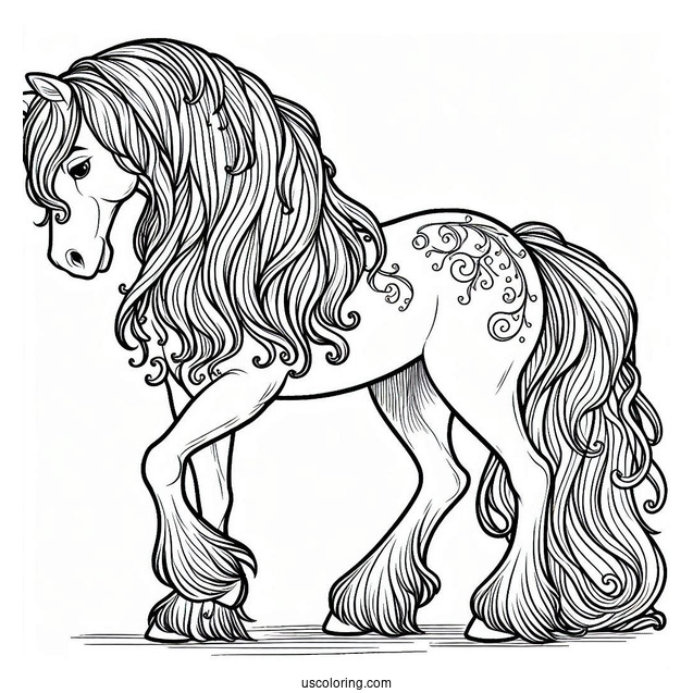 Maximus Horse Coloring Page