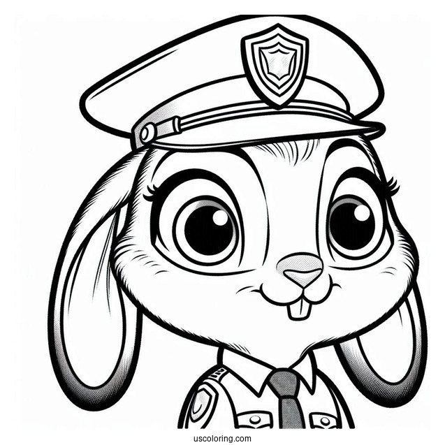 Officer _Judy_ Hopps Coloring Page