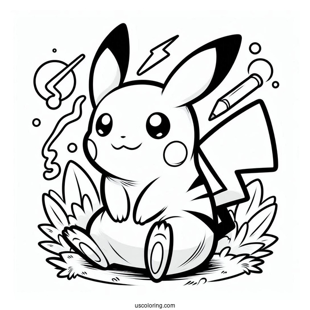 Pokemon With Pikachu To Color