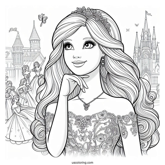 Barbie Movie Coloring page 4