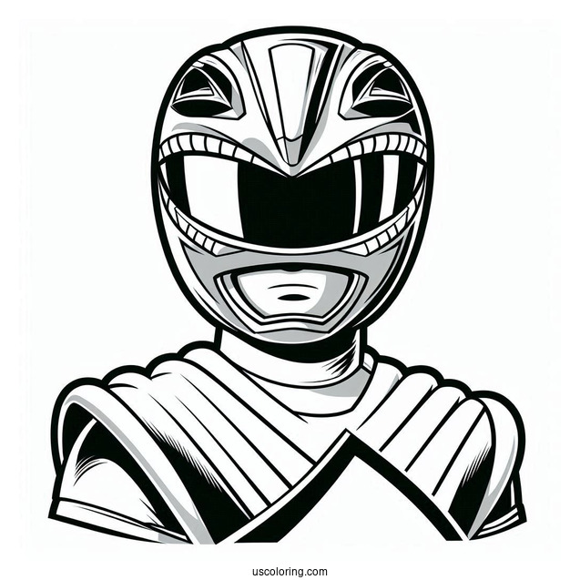 Coloring Page Of Tommy Oliver Green Power Ranger