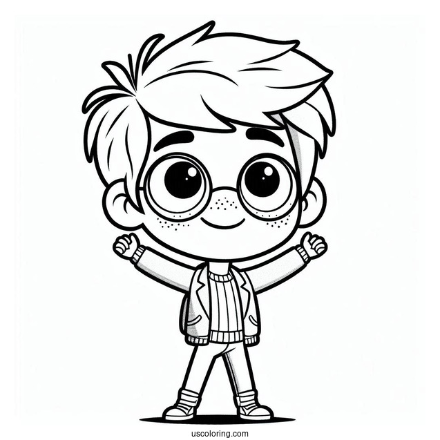 Sprunki Coloring Page Of Simon, Raddy, Durple, And Vineria For Kids