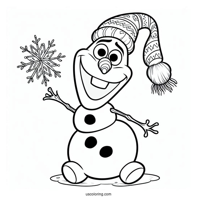 Olaf The Snowman To Color