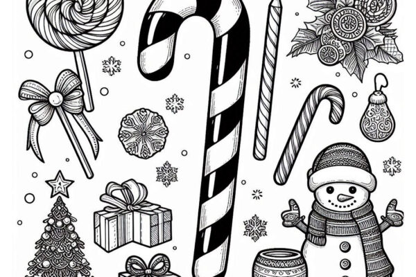 Candy Cane Coloring Pages Featured Image v2