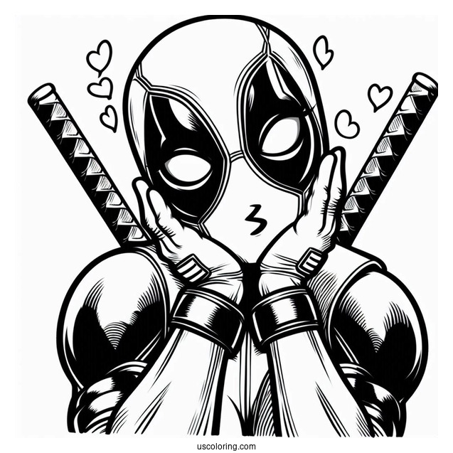 Deadpool Doing Naughty Pout Face