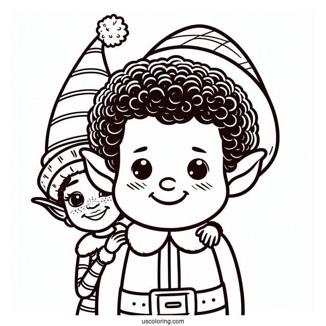 Buddy The Elf Coloring Sheet