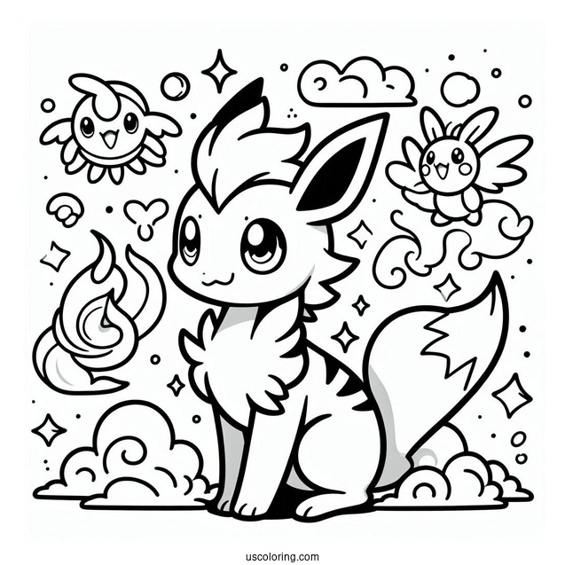 Pokemon Coloring Sheet