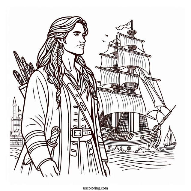Simple Outline Of John Smith On Port