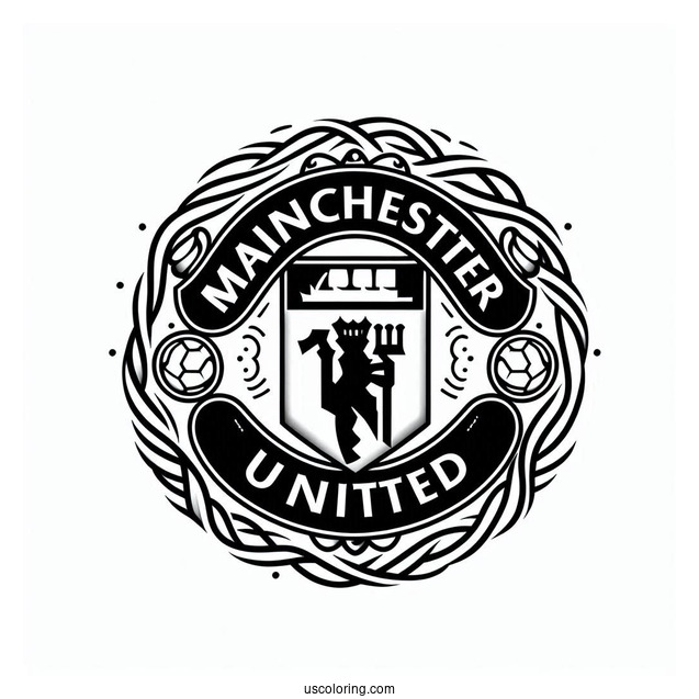 Manchester United Logo To Color