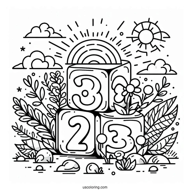 Numberblocks Coloring Page 15