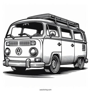 VW Kombie Car To Color
