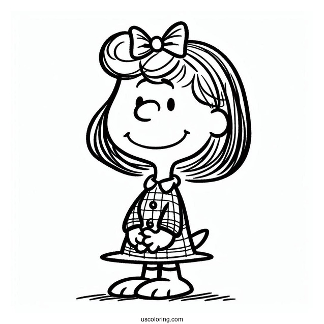 Coloring Page Of Sally From Peanuts