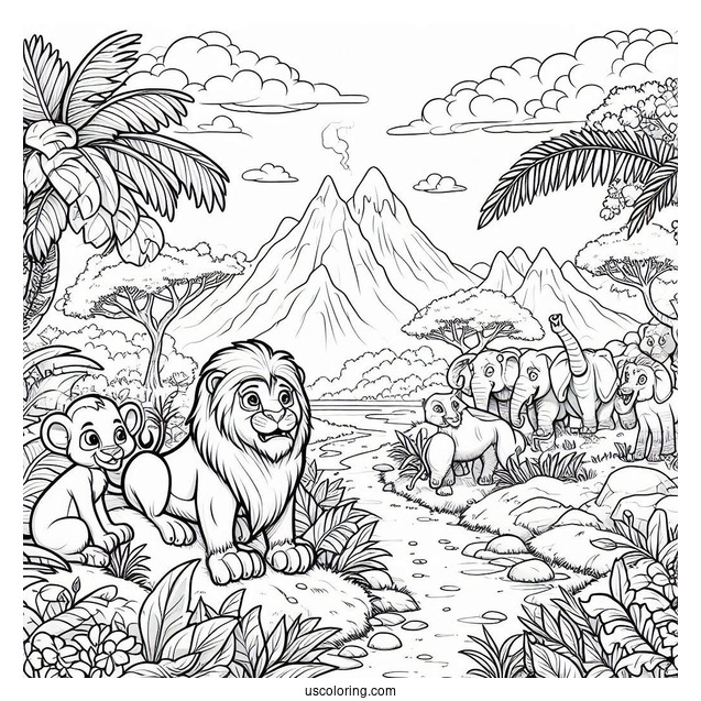Detailed Jungle Book Coloring Page Of Poster