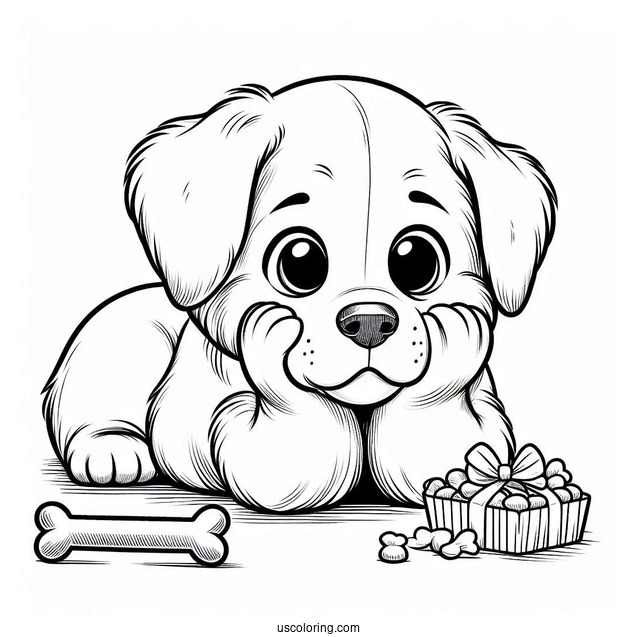 Puppy Thinking About Treats