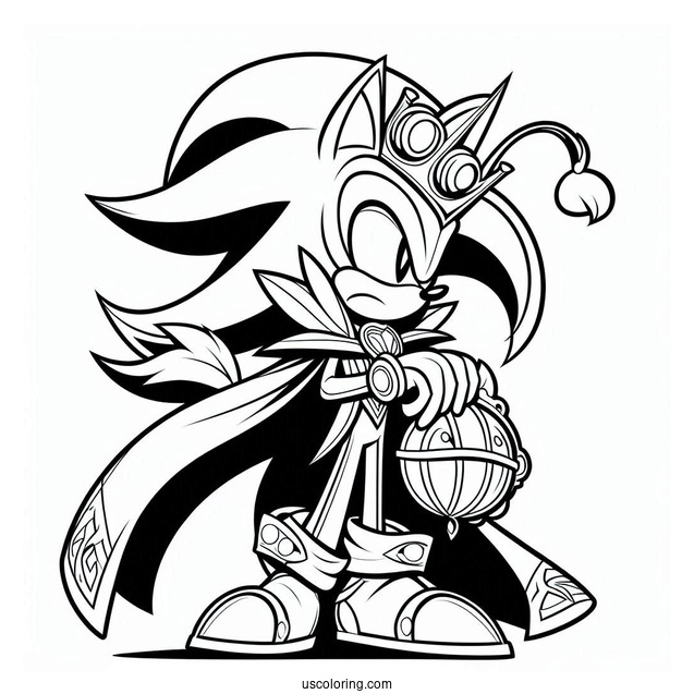 Coloring Page Of Sir Lancelot Shadow