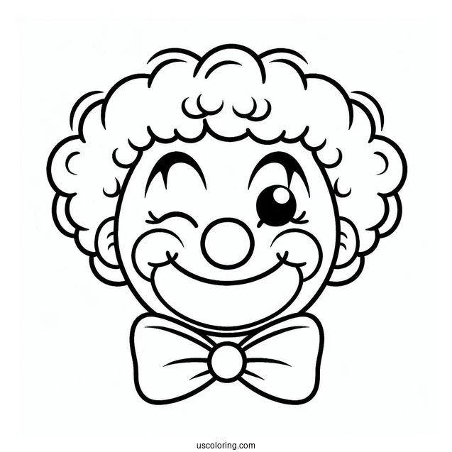 Clown Face for Preschoolers