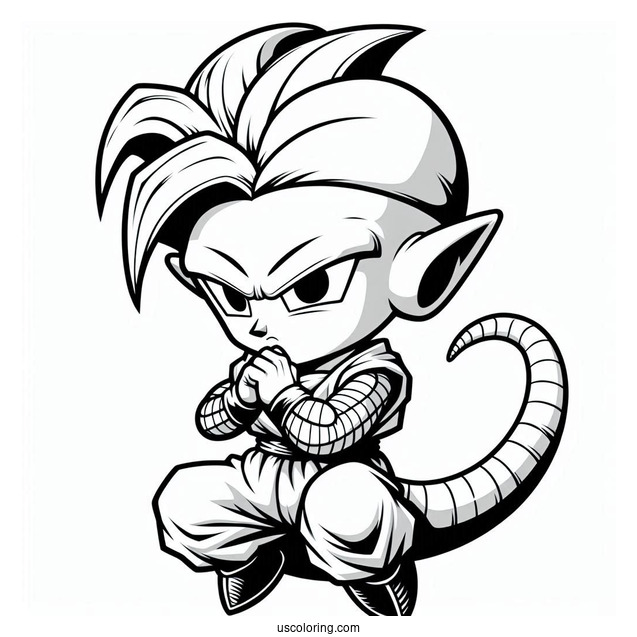 Piccolo Character Coloring Page