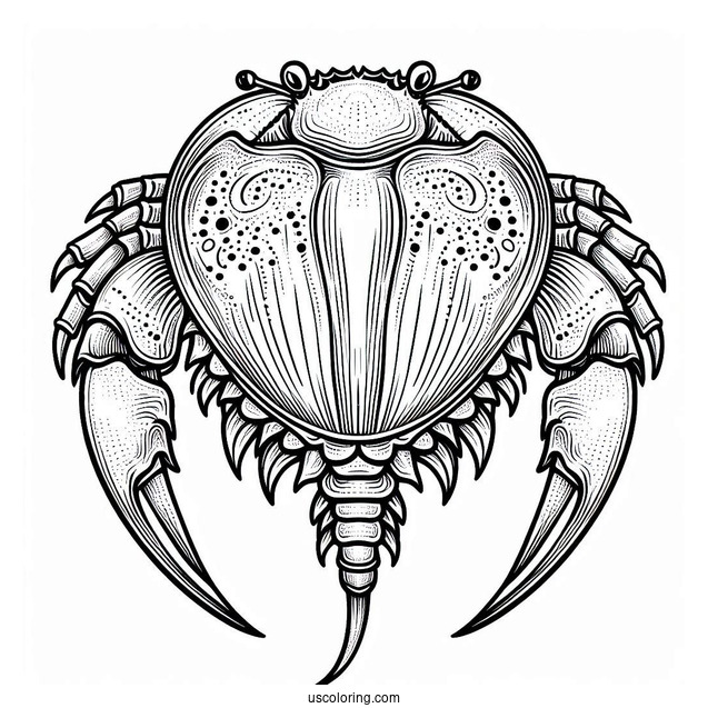 Horseshoe Crab Coloring Page