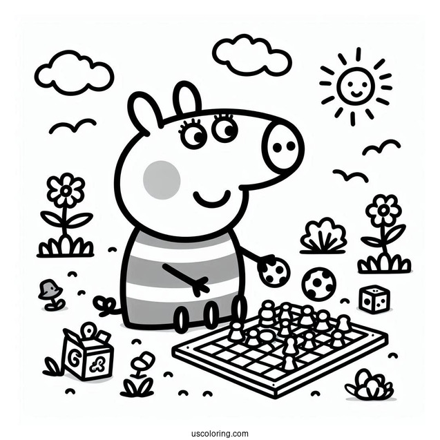 Peppa Pig Playing Games With Friends