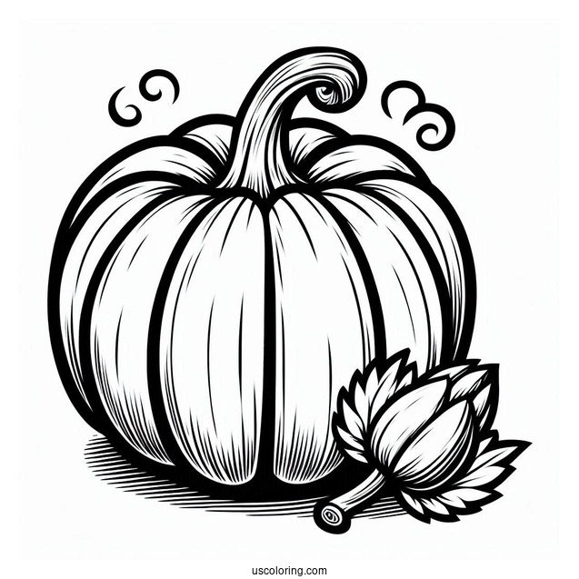 Squash Vegetable To Color