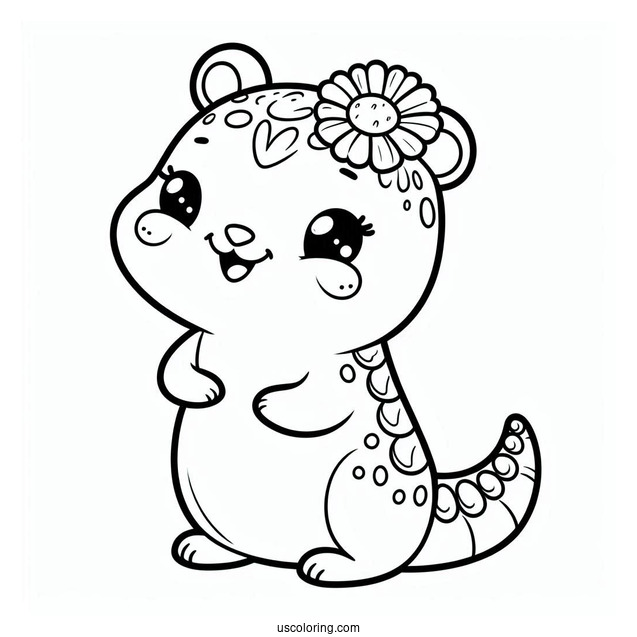 Smiling Critters Coloring Page Logo