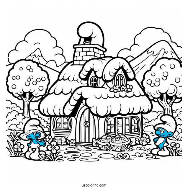 Smurf Village Houses