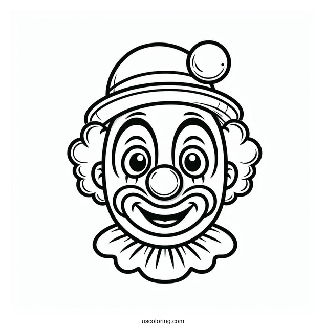Clown Face for Preschoolers