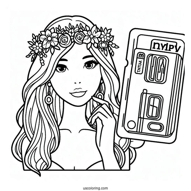 New York Coloring Page Of Metrocard Outline For Kids