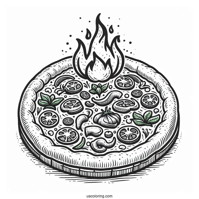 Simple Outline Of Wood Fired Pizza