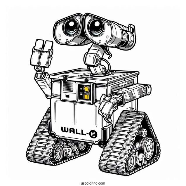 Coloring Page Of Wall-E Robot