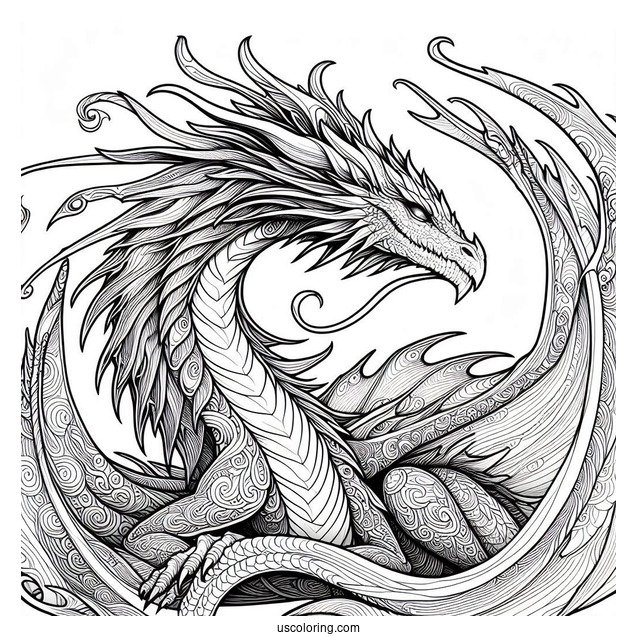 Close Up Of Majestic Dragon