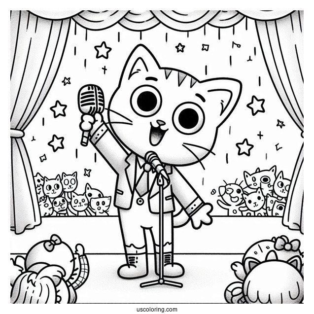 Pete The Cat At a School Talent Show