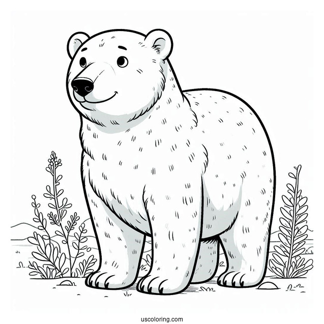 Polar Bear Standing Up